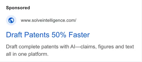 An ad Solve Intelligence is running