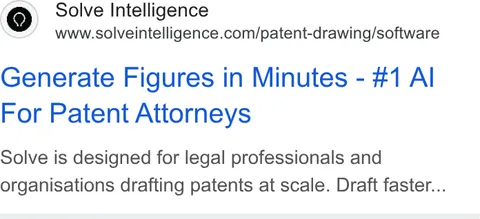 An ad Solve Intelligence is running