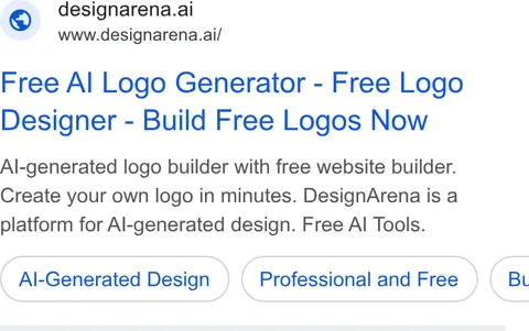 An ad Design Arena is running