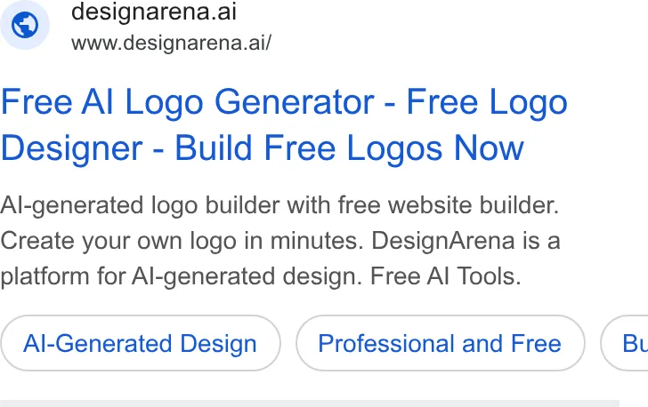 An ad Design Arena is running