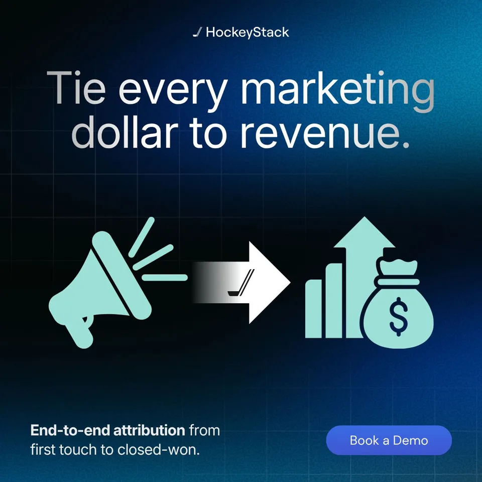 An ad HockeyStack is running