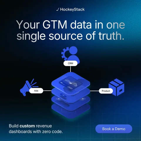 An ad HockeyStack is running