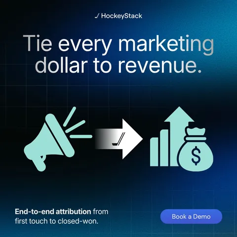 An ad HockeyStack is running