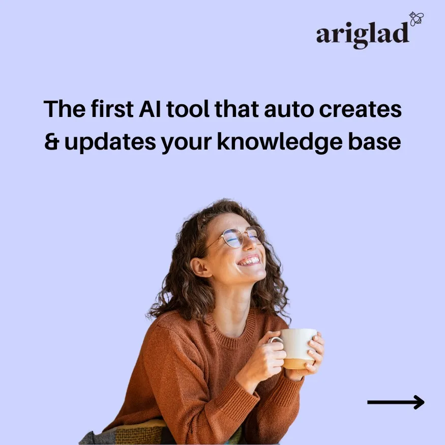 An ad Ariglad is running