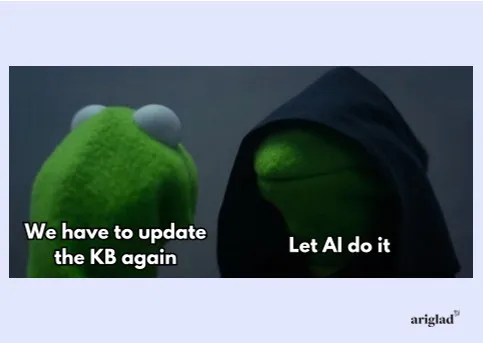 An ad Ariglad is running