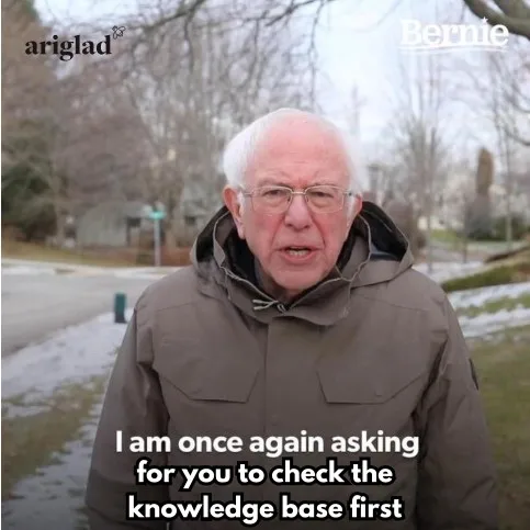 An ad Ariglad is running