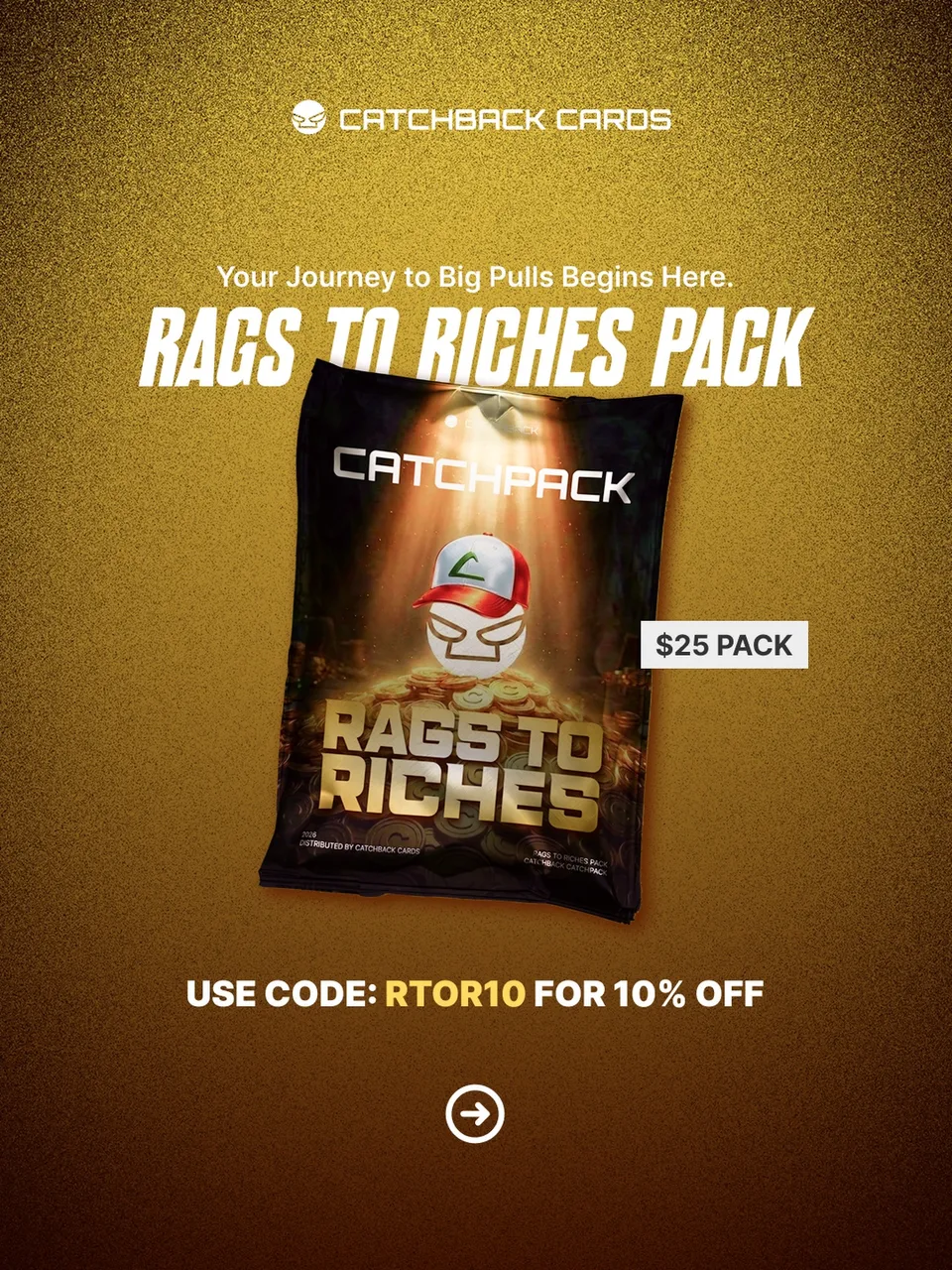 An ad Catchbackcards is running