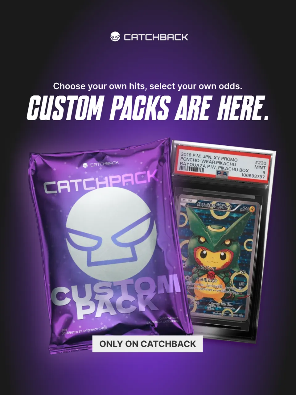An ad Catchbackcards is running