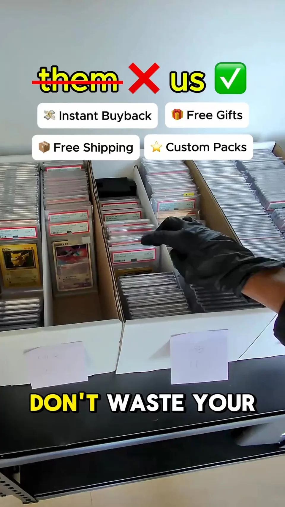 An ad Catchbackcards is running