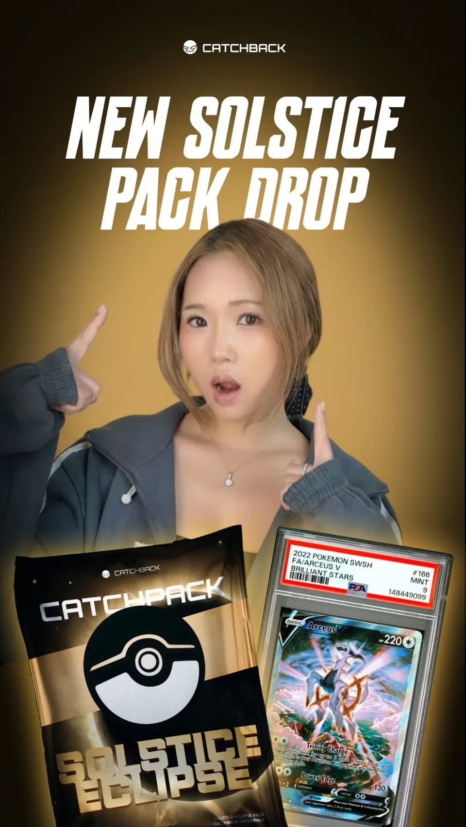 An ad Catchbackcards is running