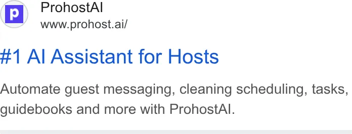 An ad Prohost is running