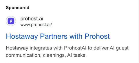 An ad Prohost is running