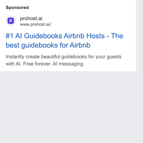 An ad Prohost is running