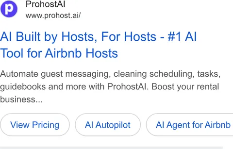 An ad Prohost is running