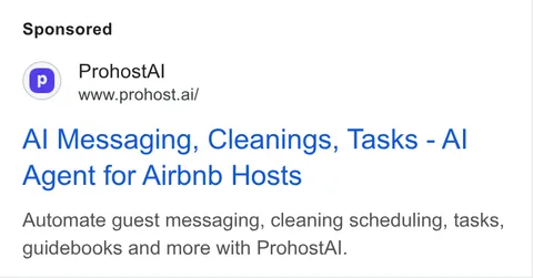 An ad Prohost is running