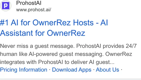 An ad Prohost is running