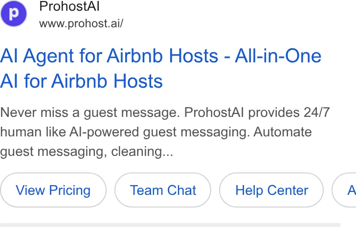 An ad Prohost is running