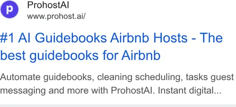 An ad Prohost is running