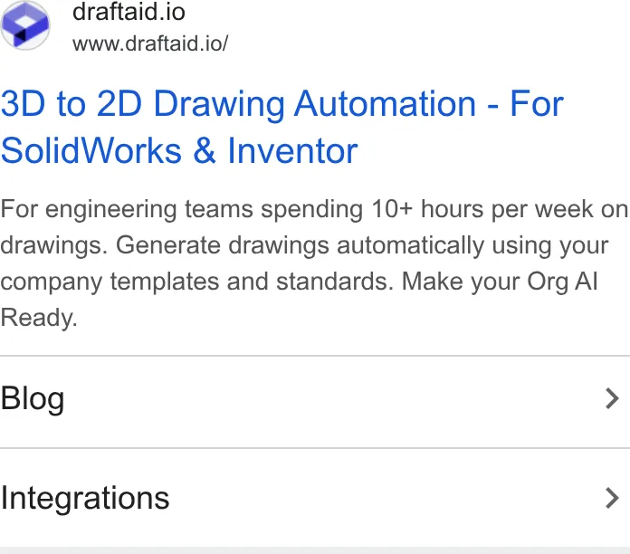 An ad DraftAid is running