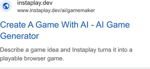An ad Instaplay is running