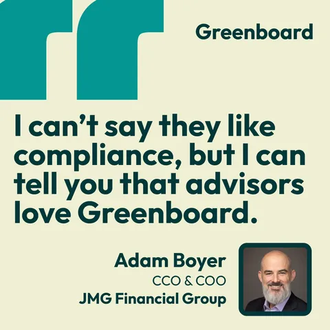 An ad Greenboard is running