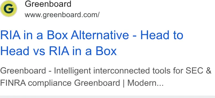 An ad Greenboard is running