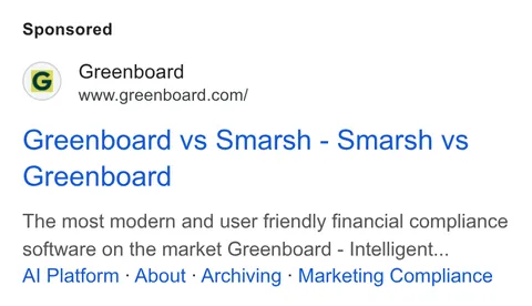 An ad Greenboard is running
