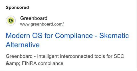 An ad Greenboard is running