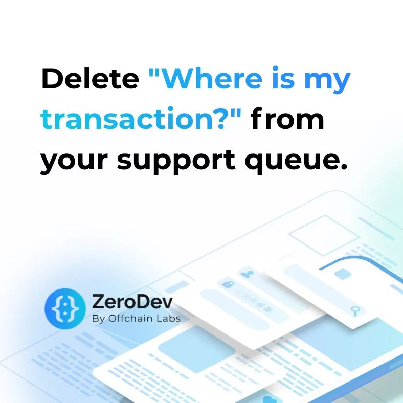 An ad ZeroDev is running