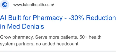 An ad Latent Health is running