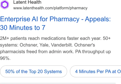 An ad Latent Health is running