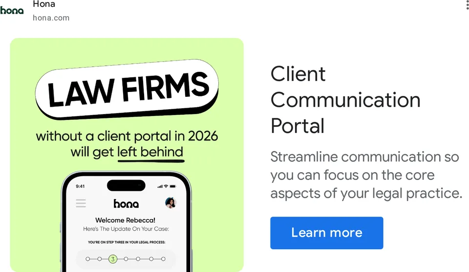 An ad Hona is running
