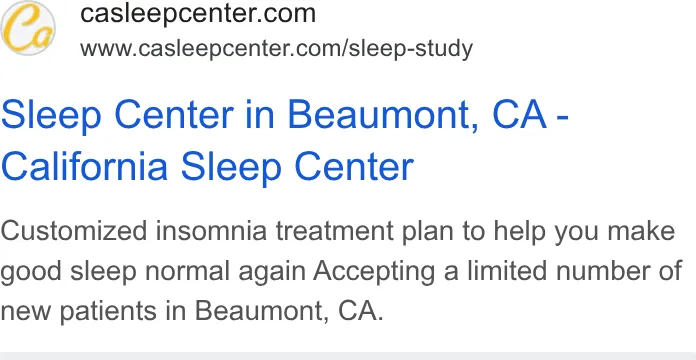 An ad Stellar Sleep is running