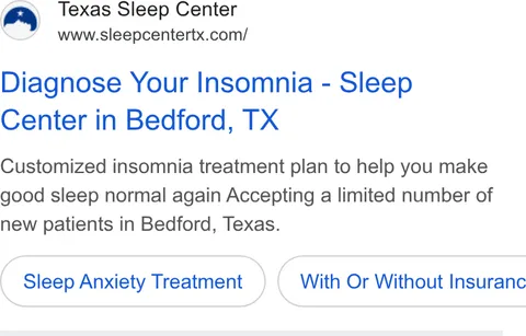 An ad Stellar Sleep is running