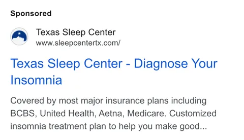 An ad Stellar Sleep is running