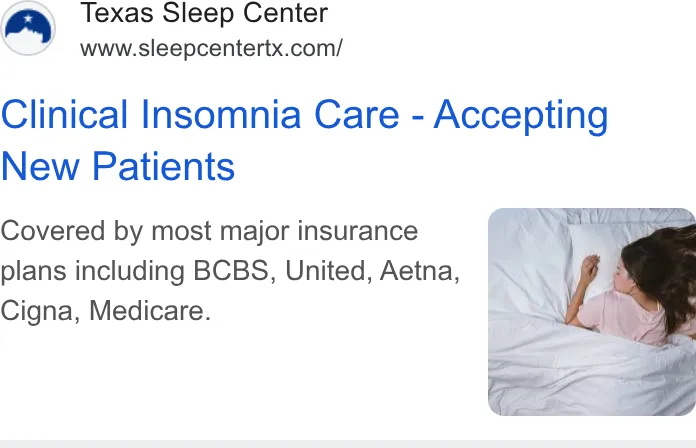 An ad Stellar Sleep is running
