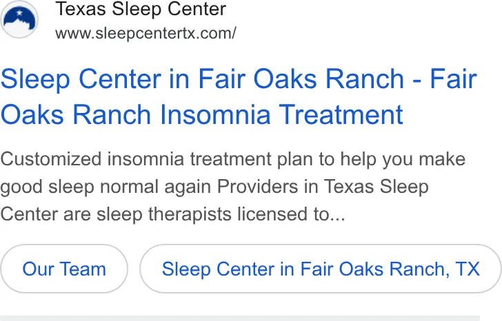 An ad Stellar Sleep is running