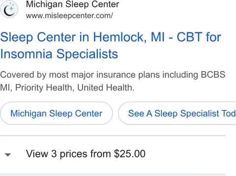 An ad Stellar Sleep is running