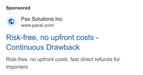 An ad Pax AI is running
