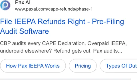 An ad Pax AI is running
