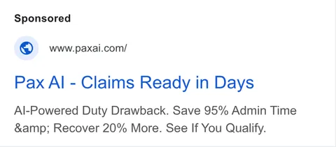 An ad Pax AI is running
