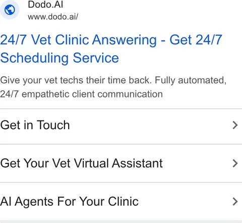 An ad Dodo is running