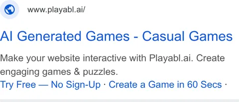 An ad Playabl is running