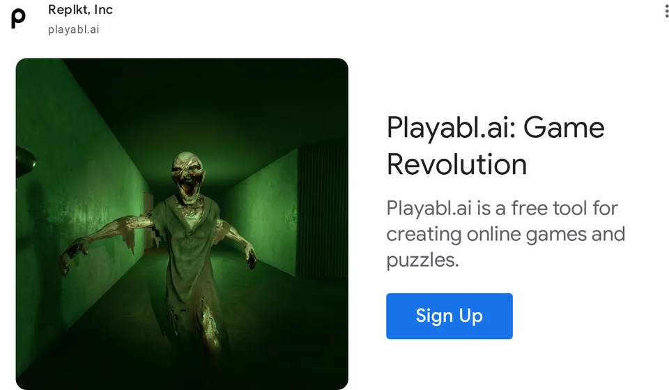An ad Playabl is running