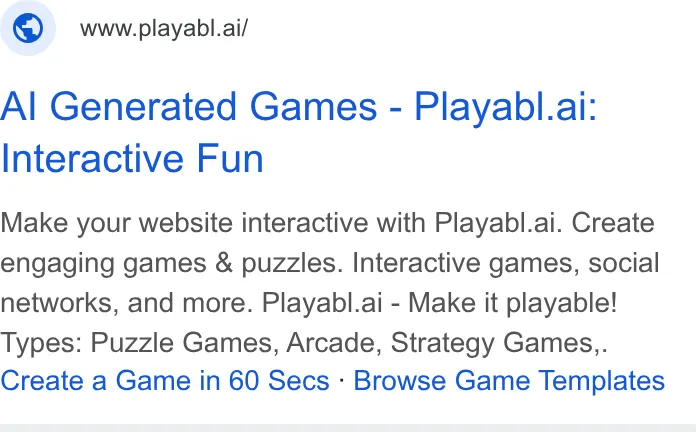 An ad Playabl is running