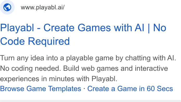 An ad Playabl is running