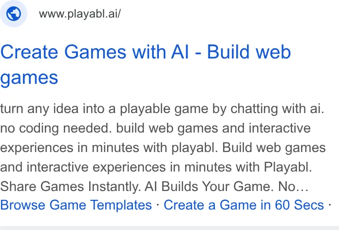 An ad Playabl is running