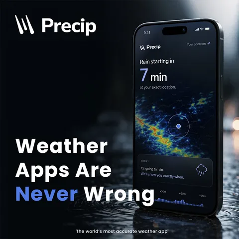 An ad Precip is running