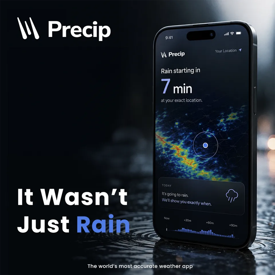 An ad Precip is running