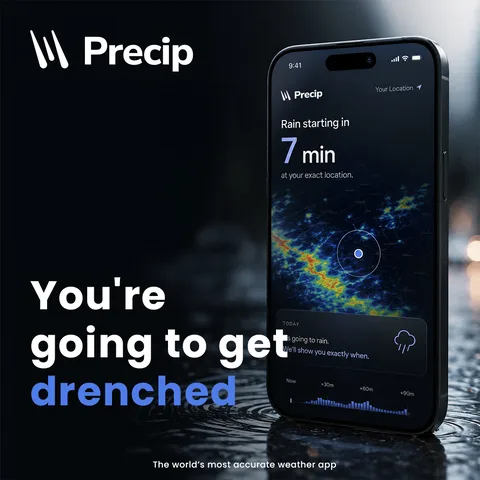 An ad Precip is running